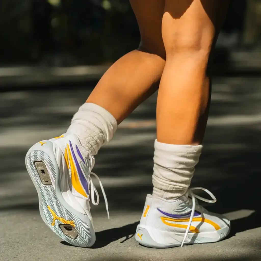 Puma Court Pro Mid White Yellow – Roller-Ready Shoes (Flaneurz/Slades)